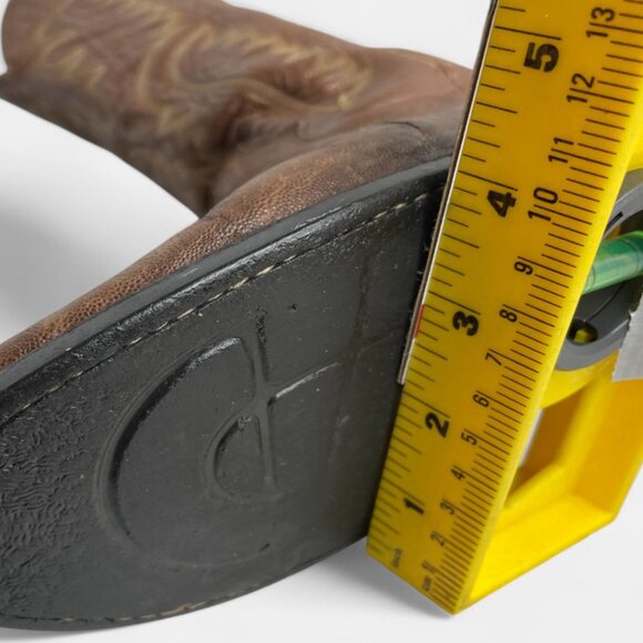 Justin Men's Western Boots Vintage Elephant Exotic Leather Cowboy 8.5 D - Picture 14 of 14